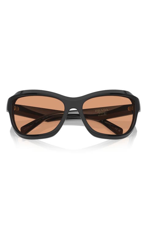 62mm Oversize Butterfly Sunglasses