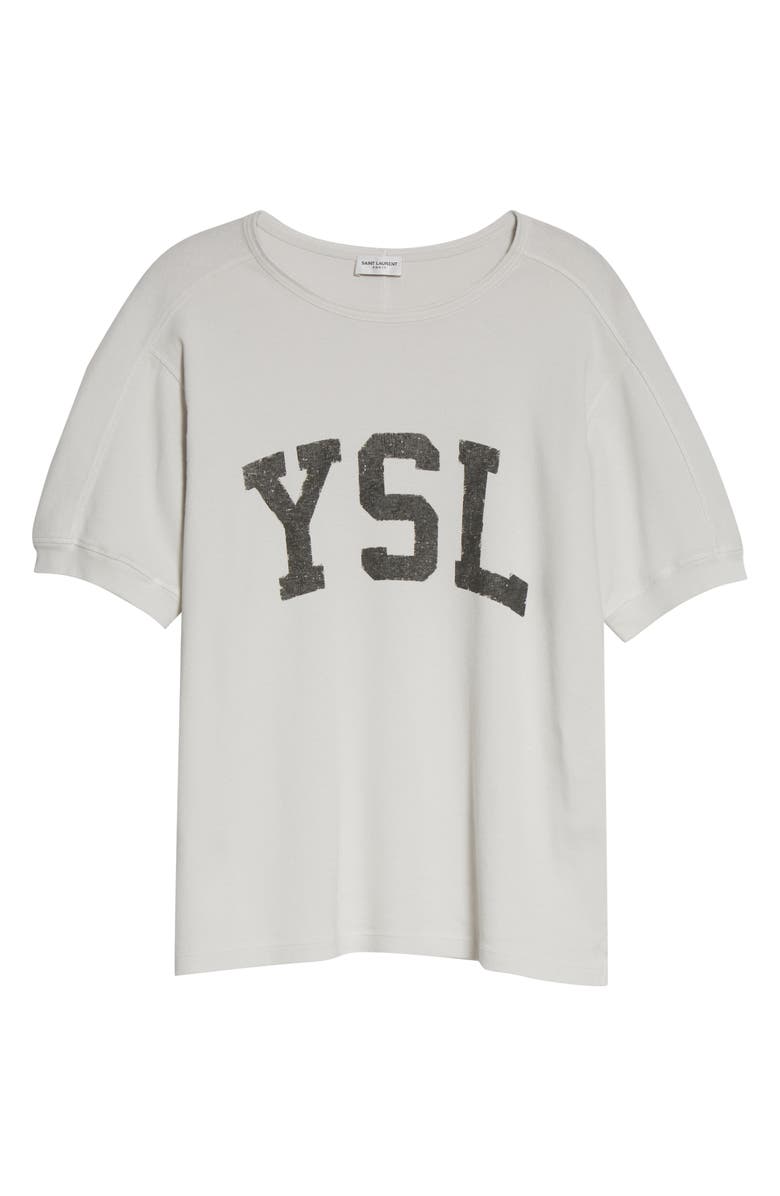 Saint Laurent YSL Logo Graphic Tee, Alternate, color, 