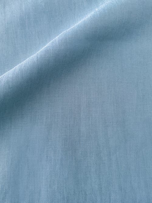 Anaya So Soft Linen Pillow With Down Insert In Coastal Blue