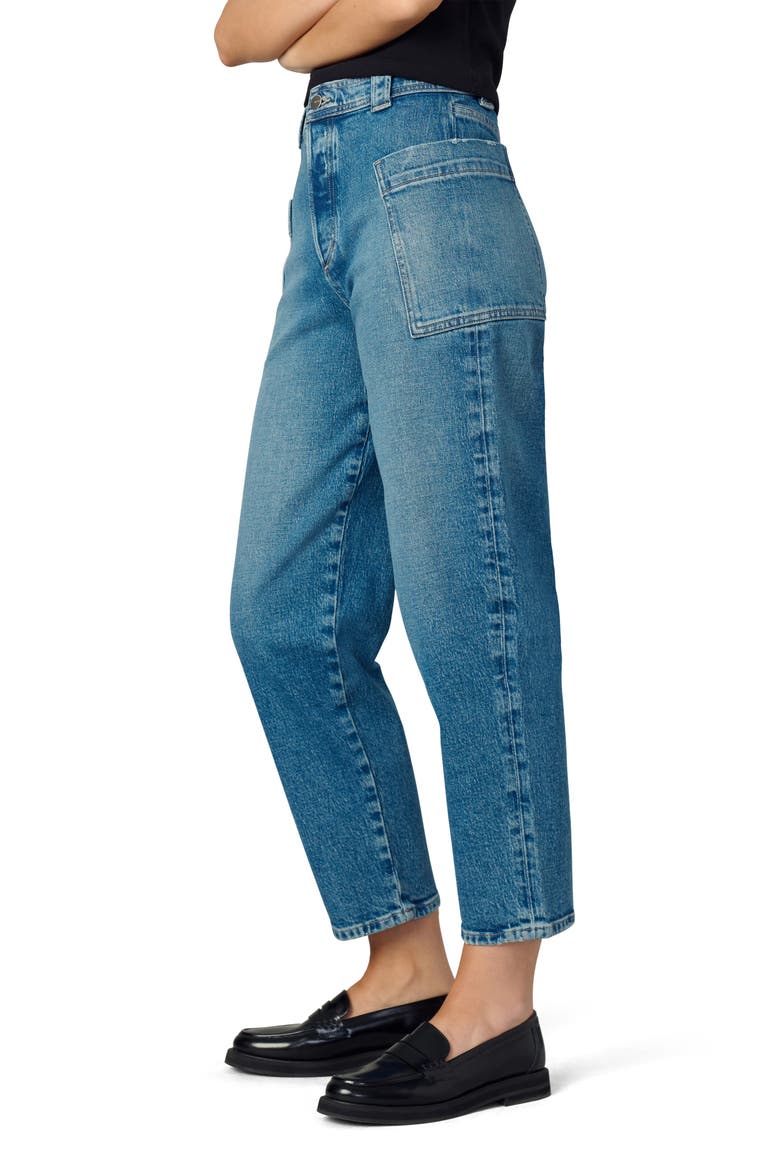 The Phoebe Patch Pocket Crop Straight Leg Jeans, Alternate, color, REFINED