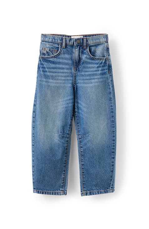 Kid's Unisex Barrel Leg Denim Jean