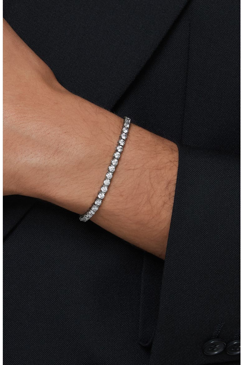 Matrix Tennis Bracelet, Alternate, color, GREY
