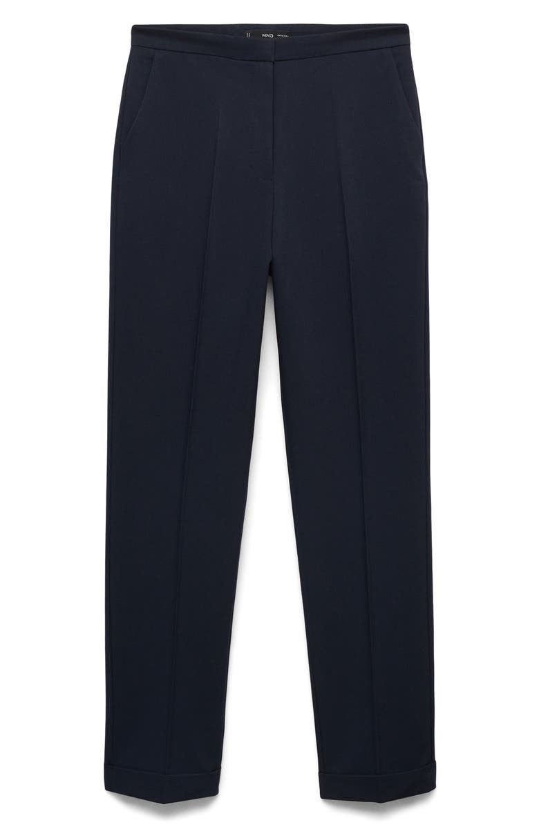 MANGO Straight Leg Suit Pants, Alternate, color, Dark Navy