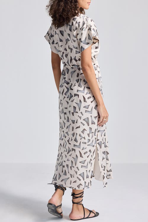 Reistor Gathered Maxi Dress In Mosaic