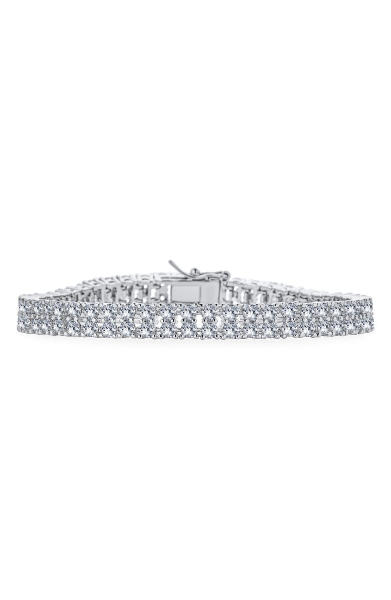 BLING JEWELRY Cubic Zirconia Tennis Bracelet, Main, color, 