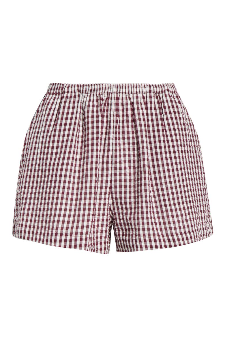 Sun Fade Print Shorts, Alternate, color, RED DAHLIA