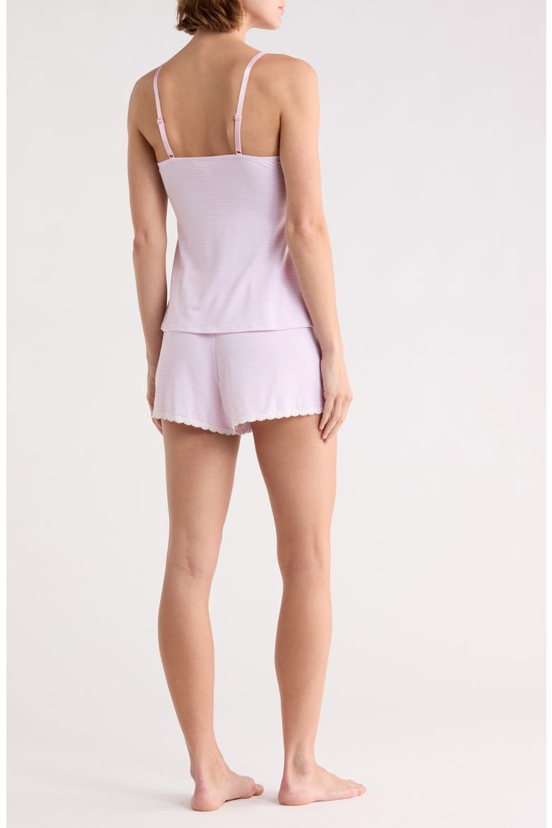 Peached Stripe Two-Piece Pajama Set, Alternate, color, PINK STRIPE