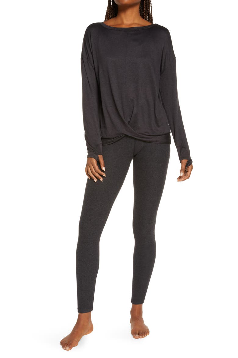 Restore Soft High Waist Leggings, Alternate, color, BLACK