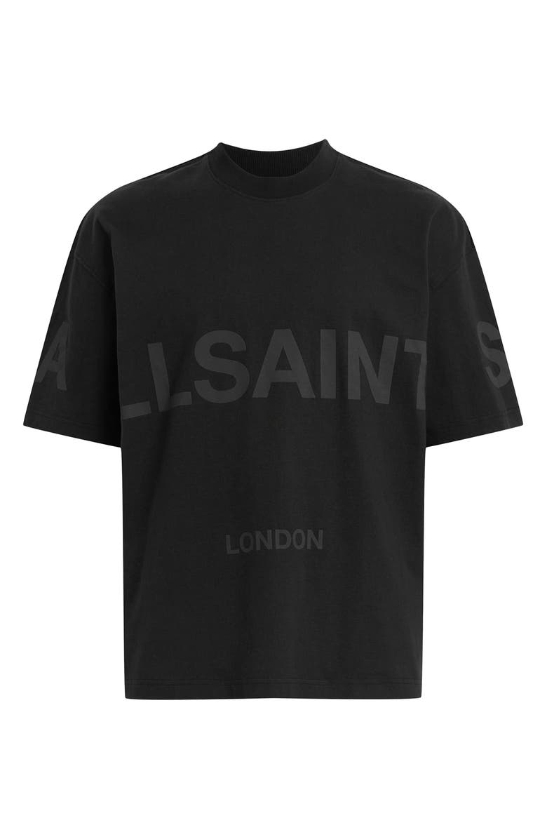 AllSaints Biggy Logo Graphic T-Shirt, Alternate, color, Jet Black