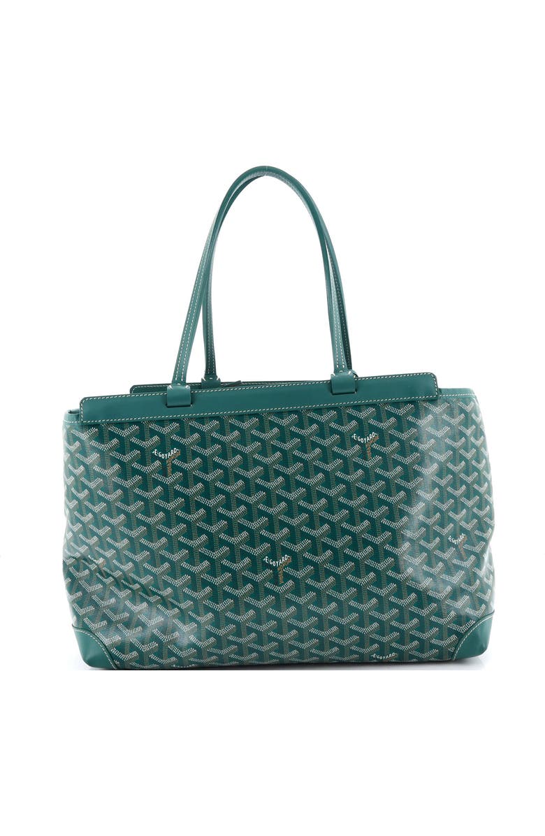 Pre-Owned Goyard Bellechasse Bag Coated Canvas PM, Alternate, color, Green