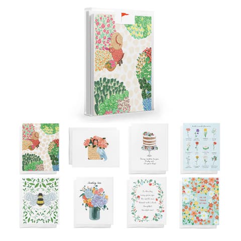Everyday Floral Greeting Card Pack Assorted Set (8 ct.)