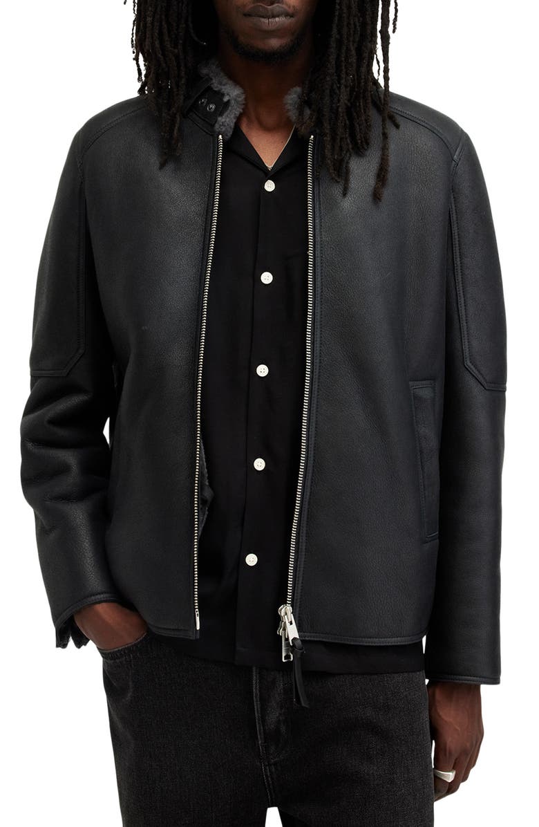 AllSaints Hayward Leather Jacket | Nordstrom