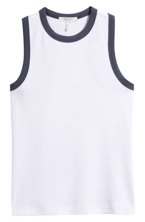 Rag & Bone Mia Racerback Ringer Tank Top In Multi