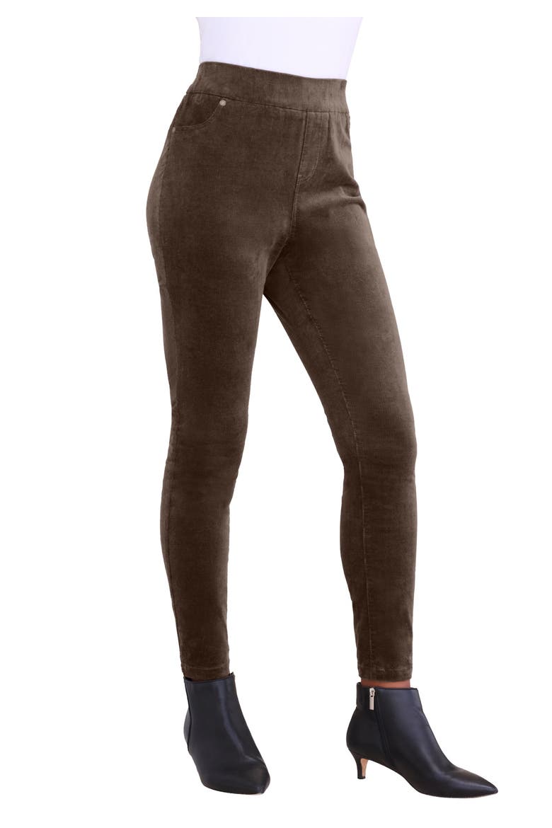 Corduroy Legging, Main, color, CHOCOLATE