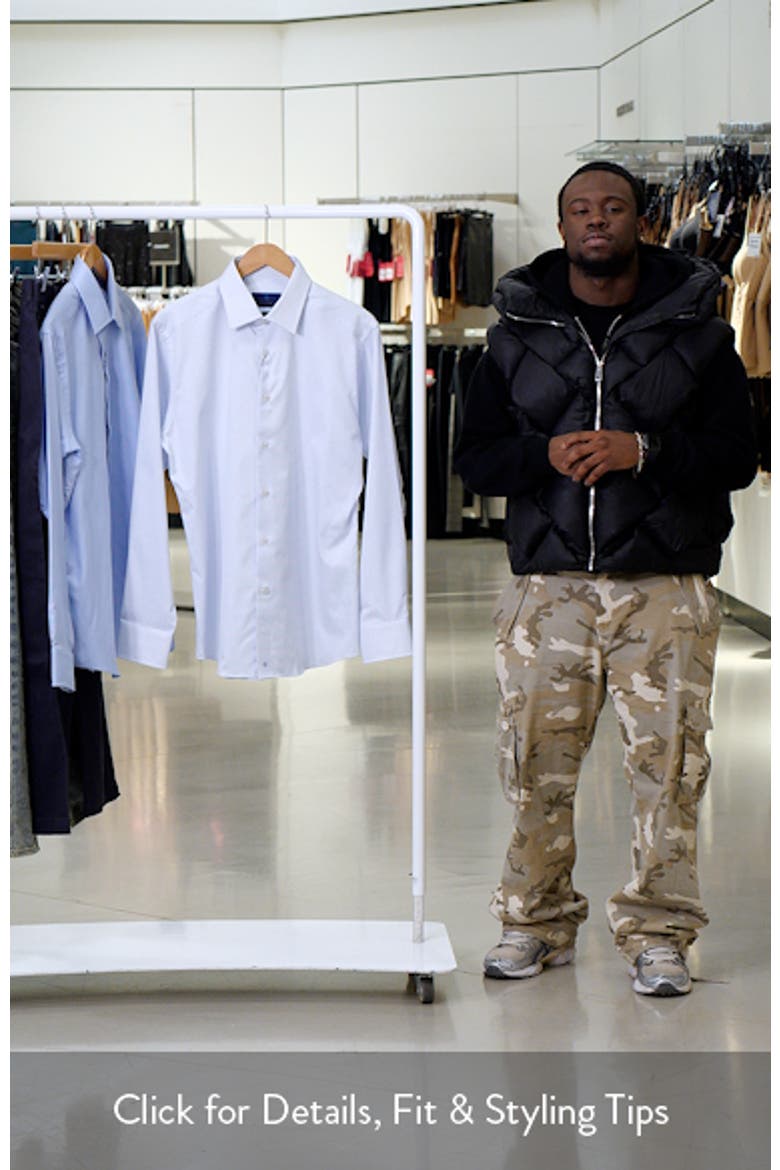 Slim Fit Neat Cotton Dobby Dress Shirt video