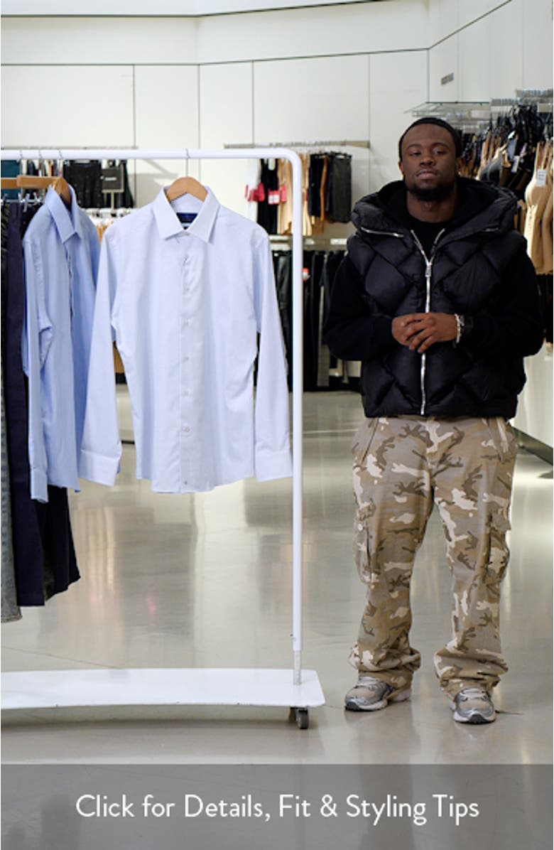 Slim Fit Neat Cotton Dobby Dress Shirt, sales video thumbnail