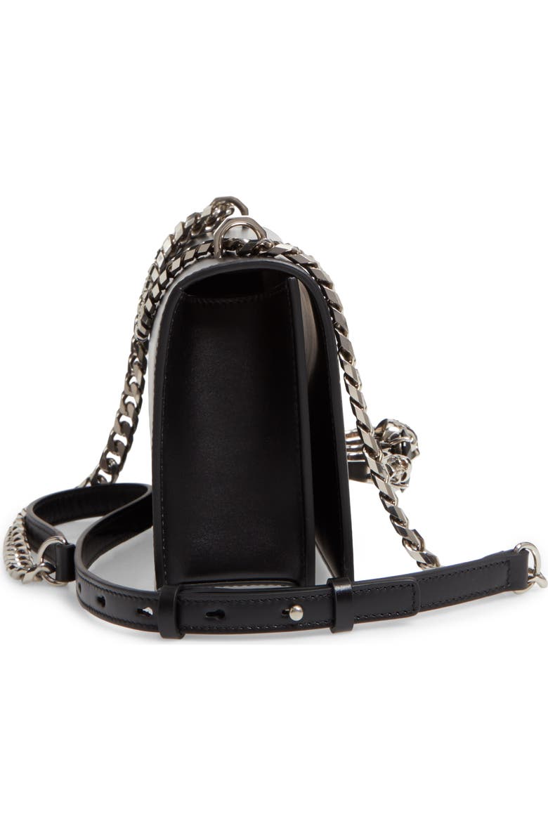 McQueen Alexander McQueen Leather Crossbody Knuckle Bag, Alternate, color,