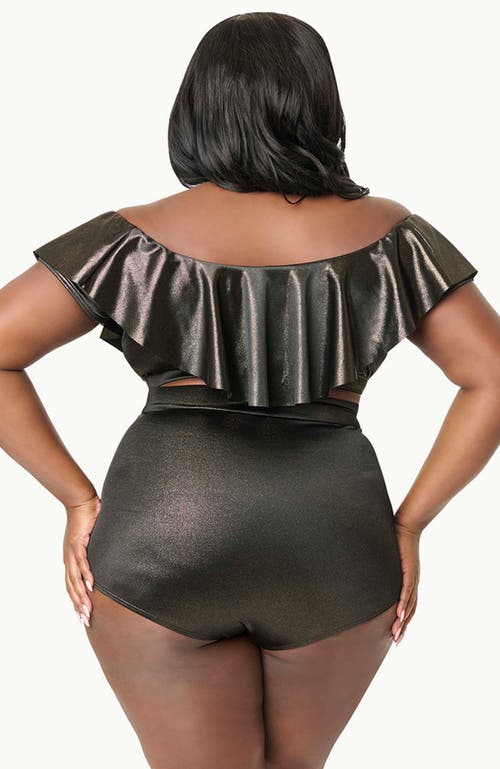 UNIQUE VINTAGE UNIQUE VINTAGE PLUS SIZE MONROE HIGH WAIST BIKINI BOTTOM