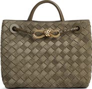 Bottega Veneta Small Andiamo Intrecciato Suede Shoulder Bag