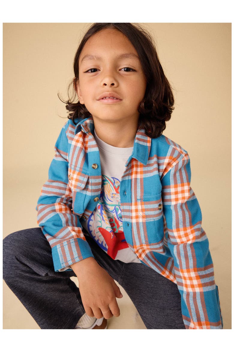 Flannel Button Up Shirt, Alternate, color, KORBP204