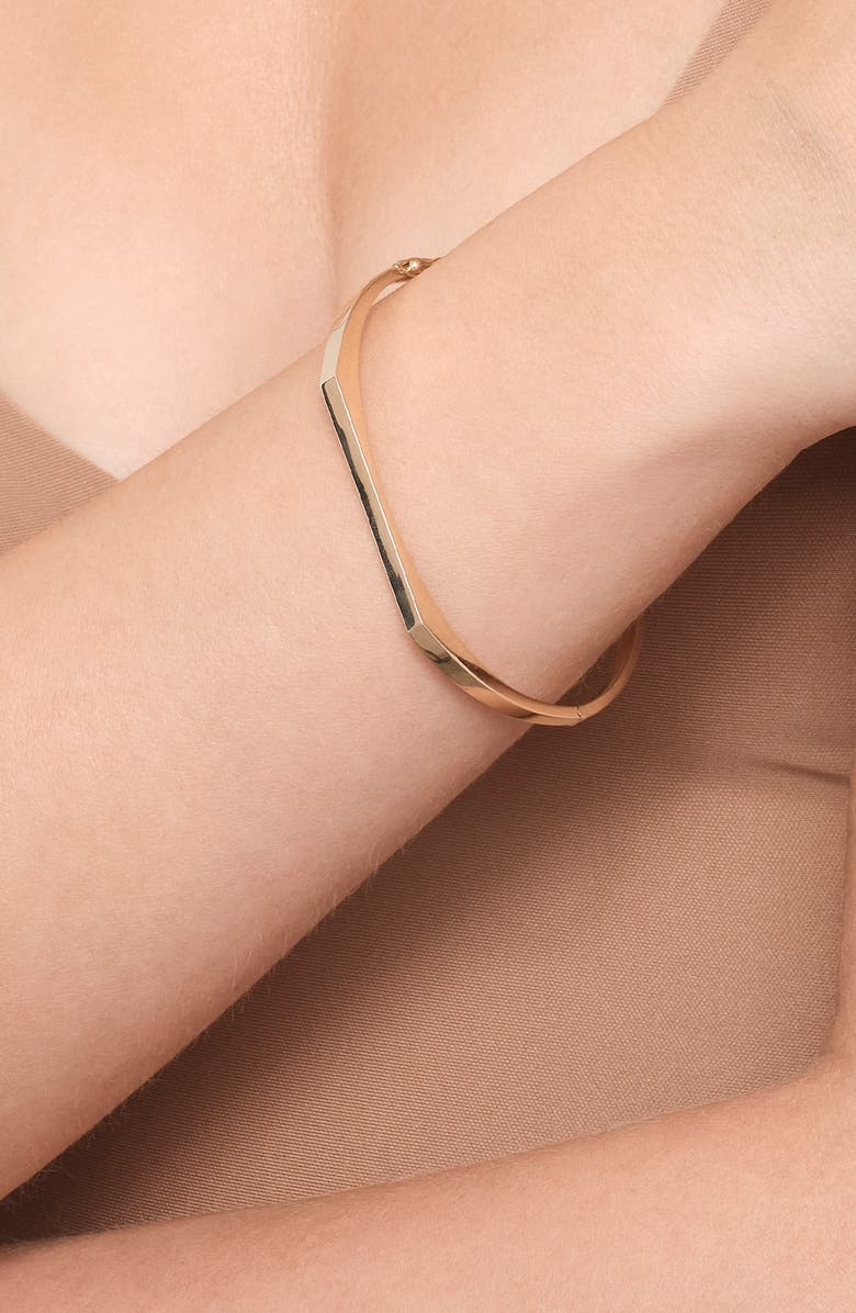 LANA 14K Gold Geometric Bangle, Alternate, color, 