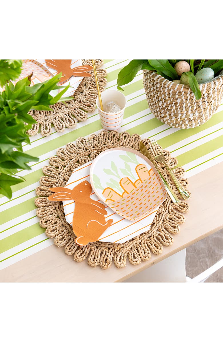 Daydream Society Bunnies In The Garden Basket Small Plates, Alternate, color,