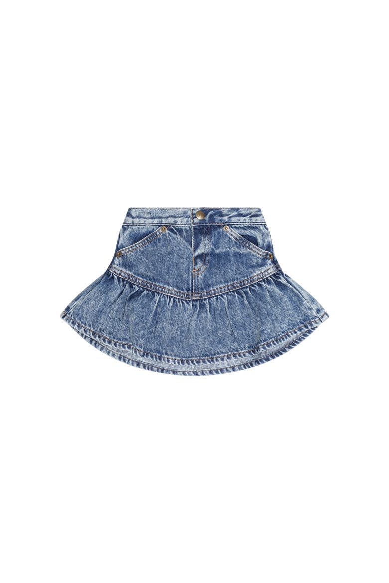 Dreamy Denim Tiered Skirt, Main, color, Denim