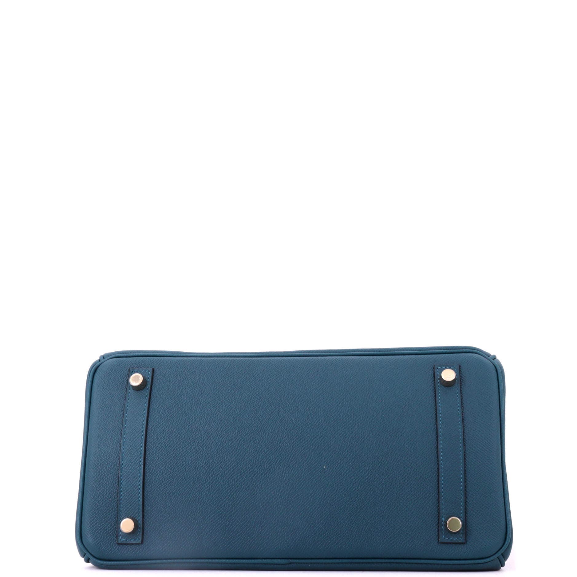 Birkin Handbag Blue Epsom with Gold Hardware 30, Alternate, color, Blue