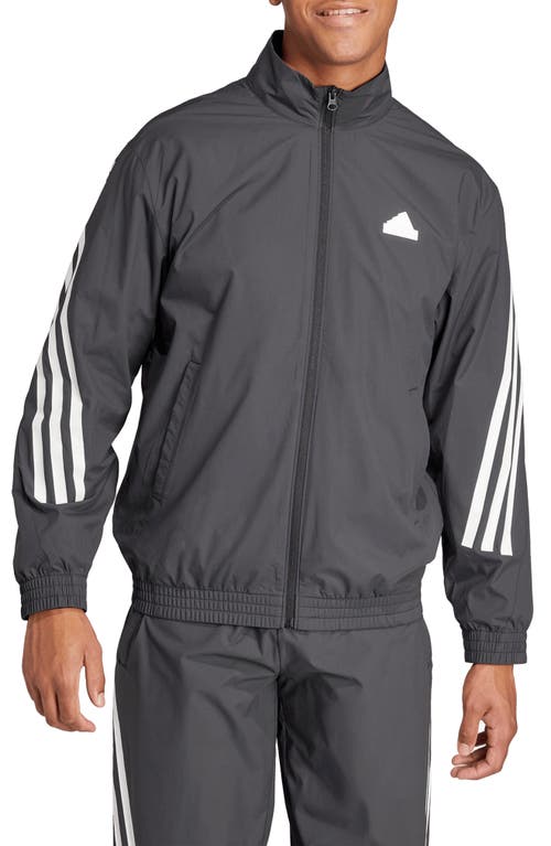 ADIDAS SPORTSWEAR Future Icons 3-Stripes WIND.RDY Recycled Polyester Ripstop Track Jacket in Black 