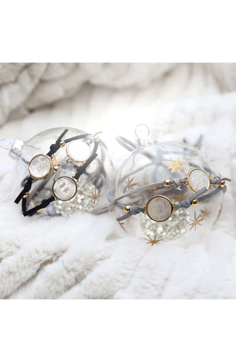 ASHA Zodiac Suede Wrap Bracelet, Alternate, color,