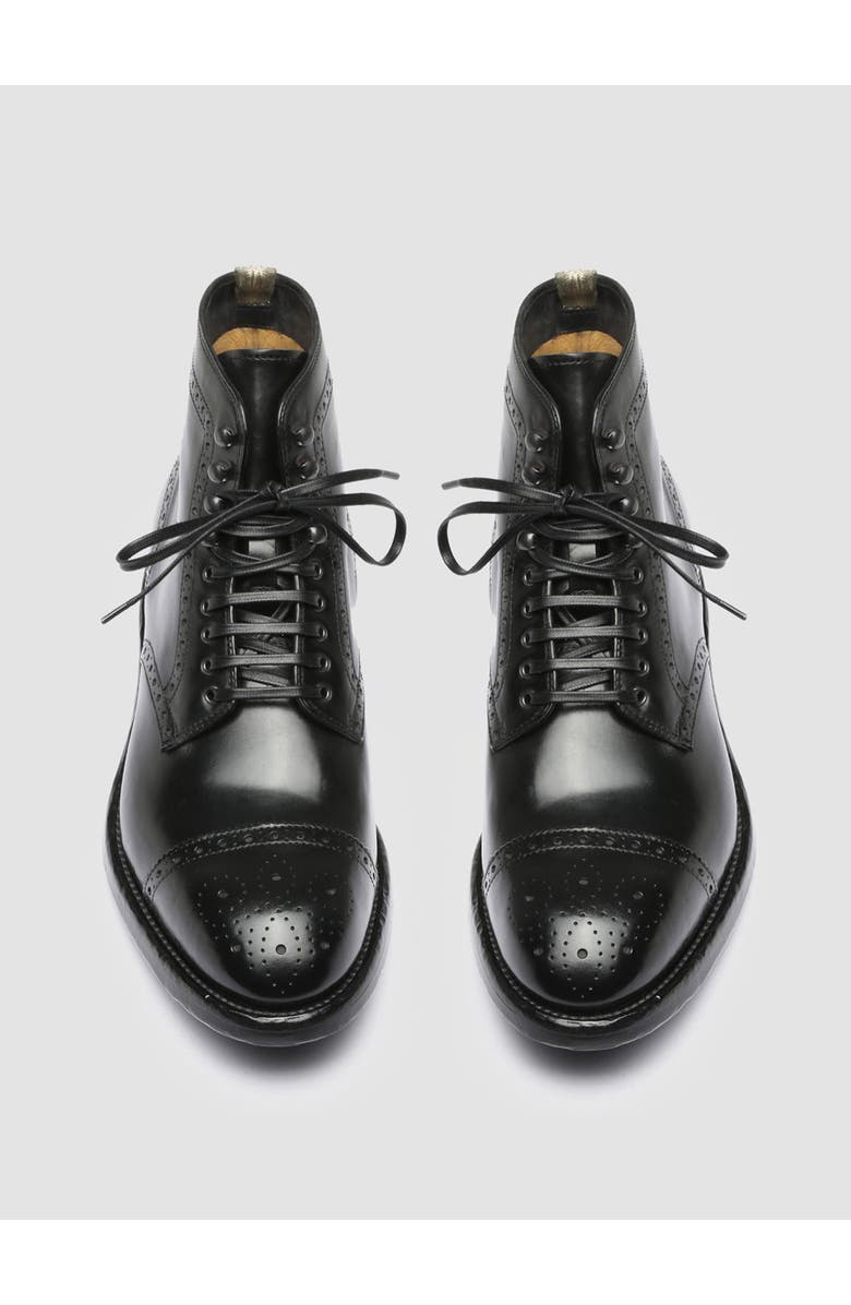 Officine Creative Temple 004 Black Leather Ankle Boot, Alternate, color, Black