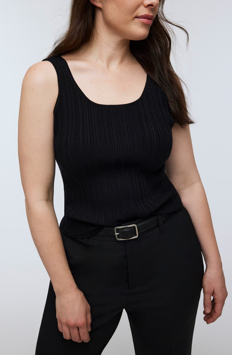 Madewell The Signature Knit Scoop Neck Sweater Tank, Alternate, color,