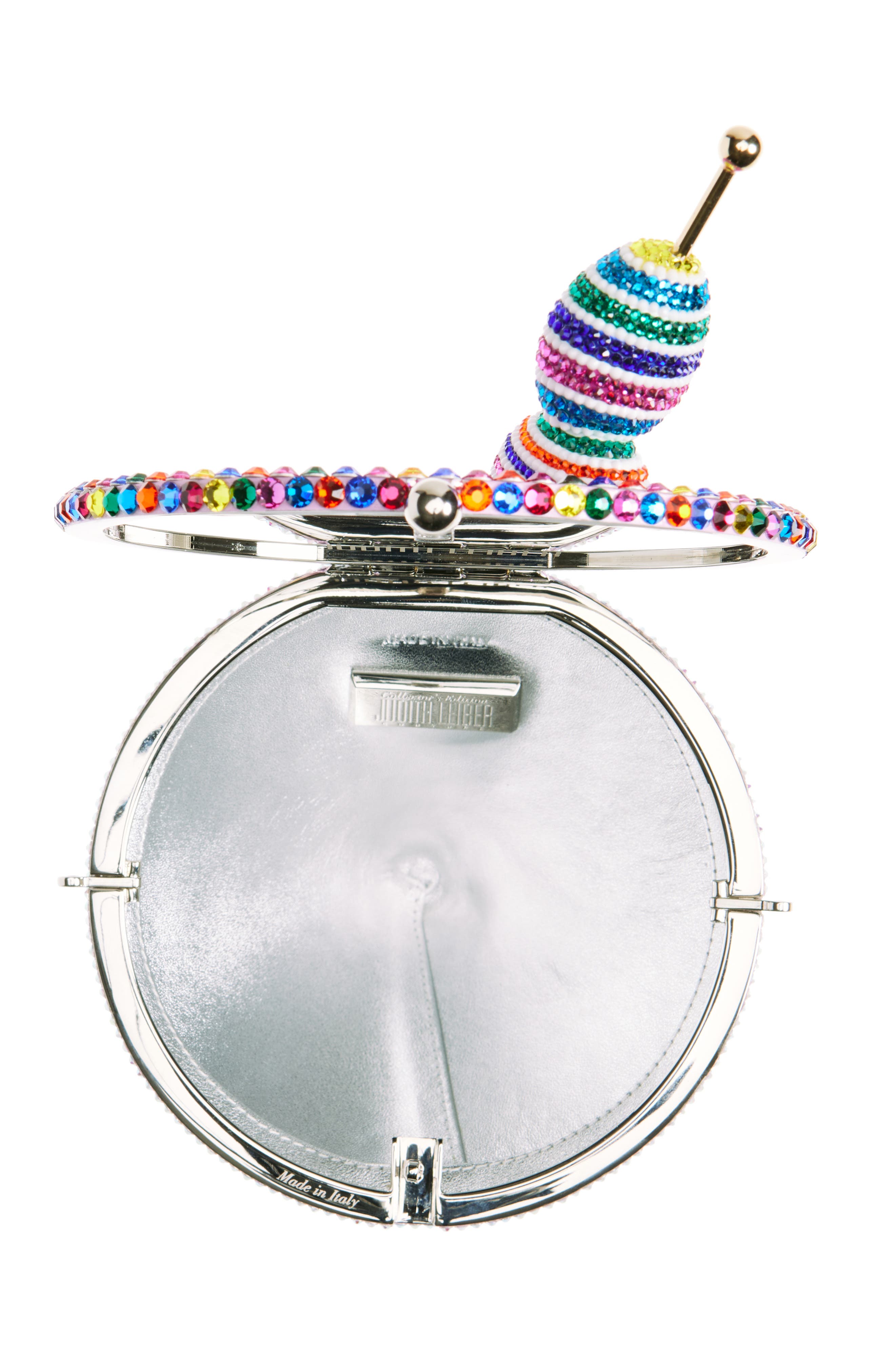 Judith Leiber Martini Crystal Embellished Clutch, Alternate, color, 