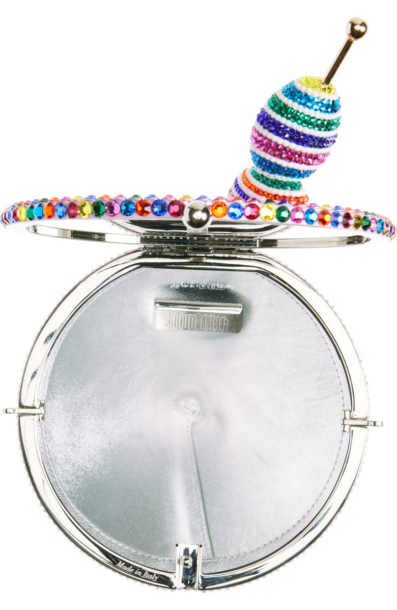 Judith Leiber Martini Crystal Embellished Clutch, Alternate, color,