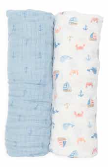 Chick pea 2-Pack Assorted Muslin Blankets