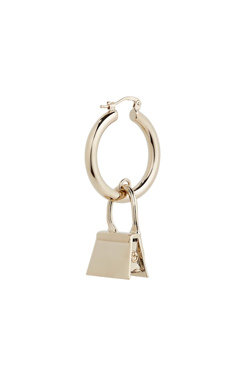 Jacquemus Les Creoles Chiquito Charm Hoop Earrings, Alternate, color,