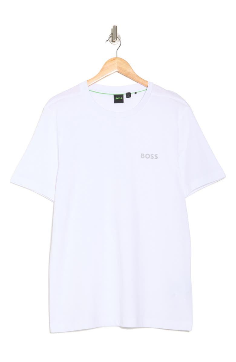 BOSS Logo Graphic T-Shirt, Alternate, color, White