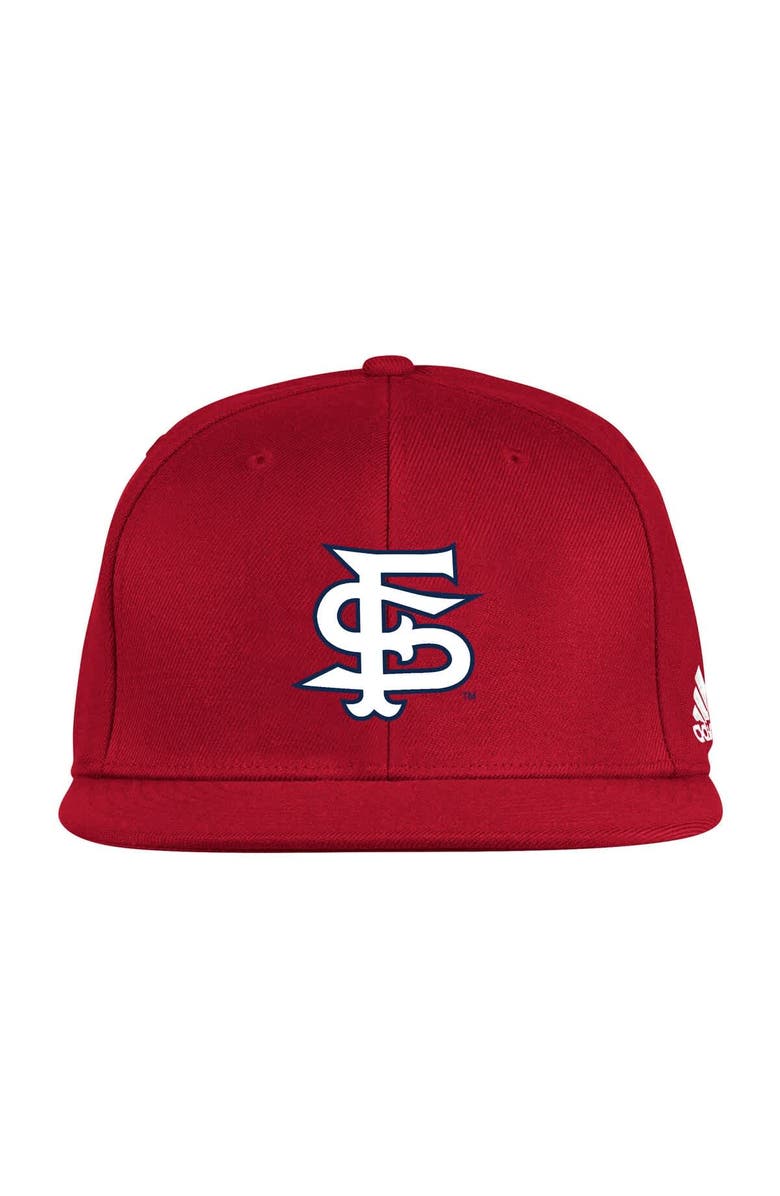 adidas Men's adidas Red Fresno State Bulldogs On-Field Fitted Hat, Main, color, Red