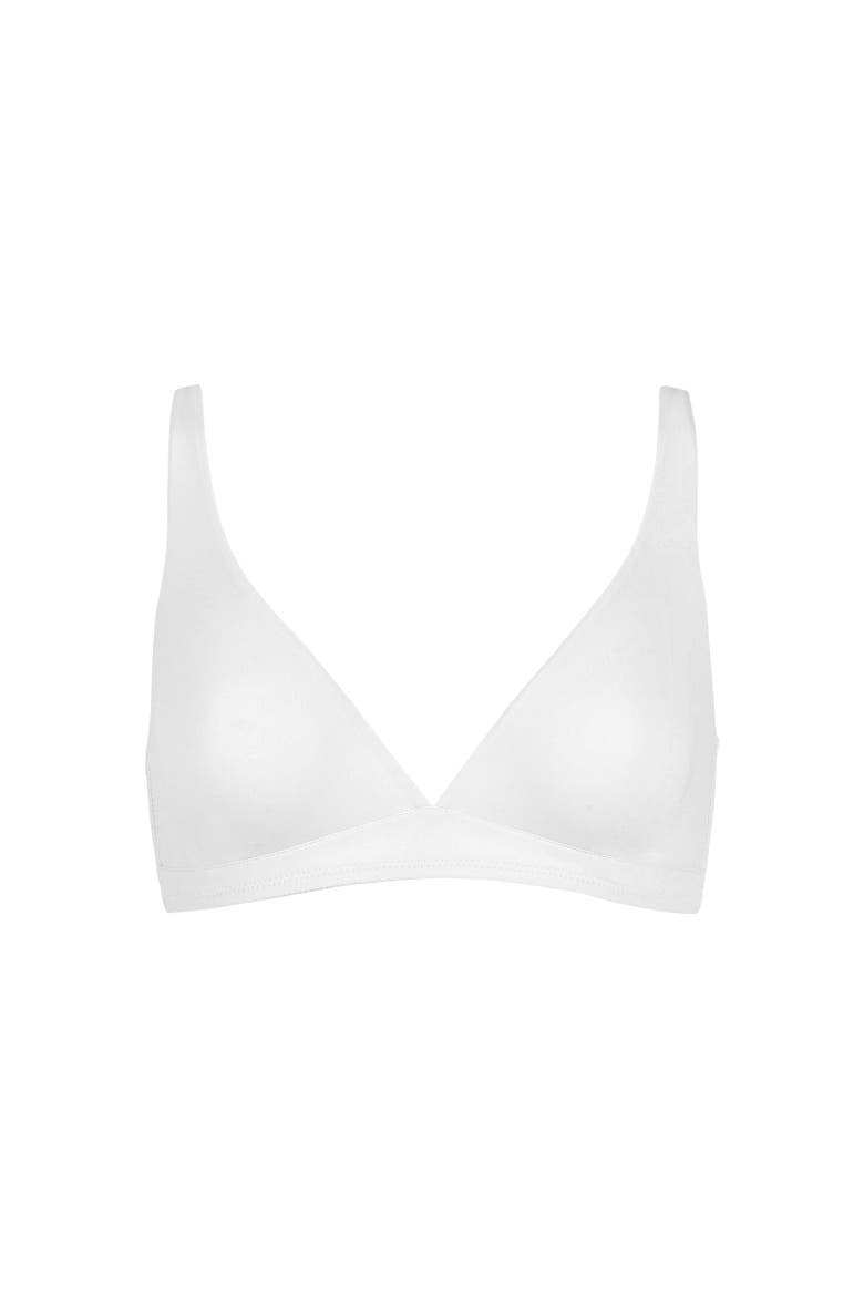 Coton Bio Bralette, Main, color, White