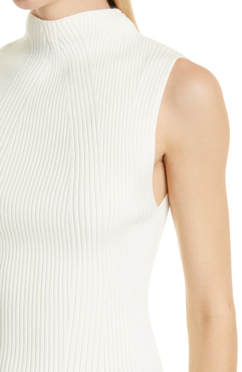 ANINE BING Women's Opal Directional Ribbed Sweater Tank, Alternate, color, Ivory