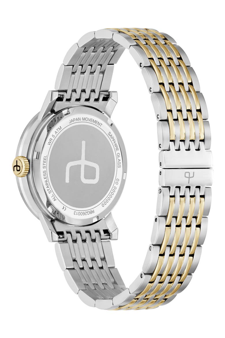 Reign Bracelet Watch, 39mm, Alternate, color, SILVER-TONE/ IVORY