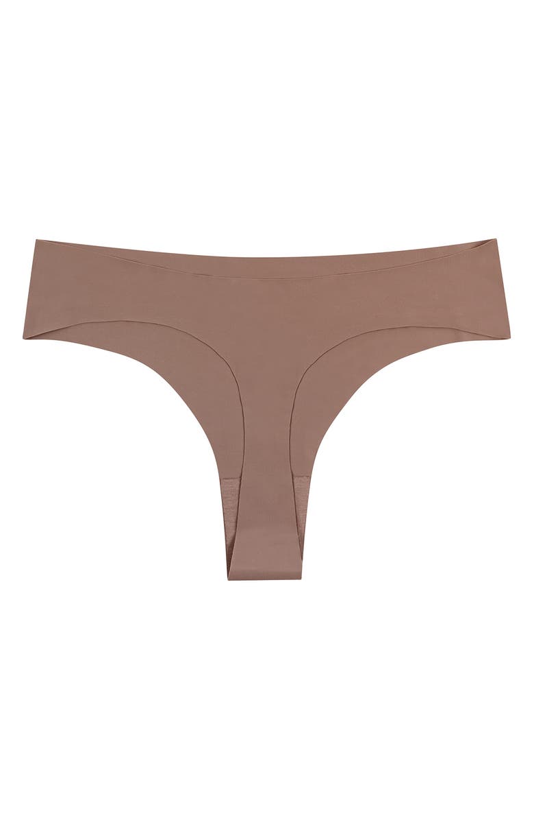 Uwila Warrior Soft Seamless Thong, Alternate, color, Toffee