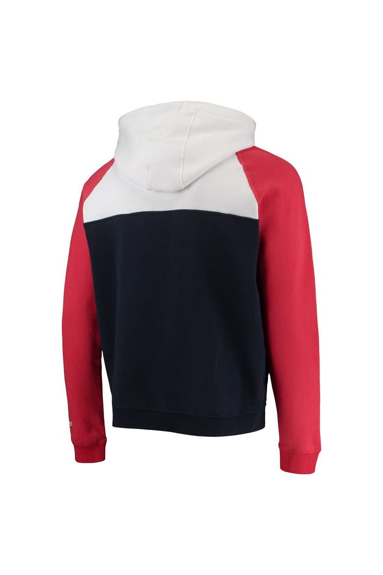 Men's New Era Navy/White Boston Red Sox Cooperstown Collection Quarter-Zip Hoodie Jacket, Alternate, color, Navy