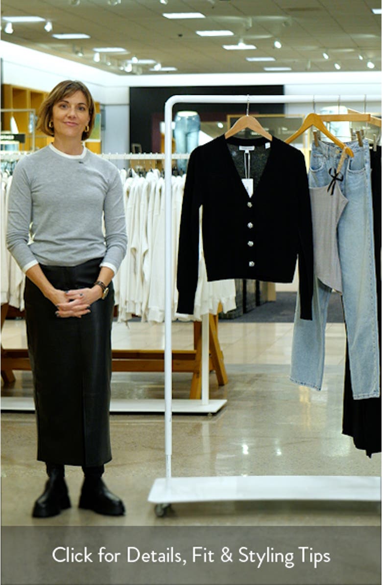 Solene Rhinestone Button Cashmere Cardigan, sales video thumbnail