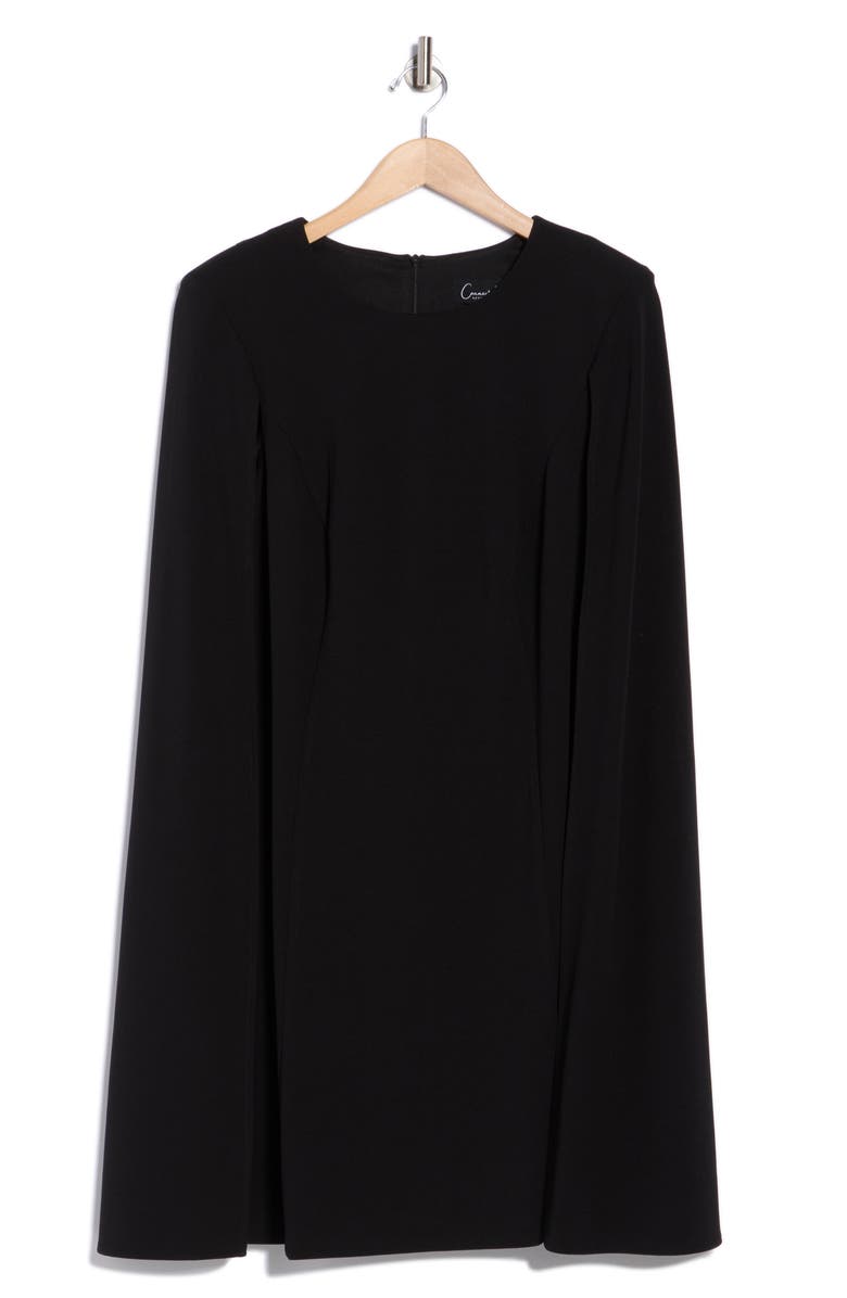 Connected Apparel Cape Dress, Alternate, color, 