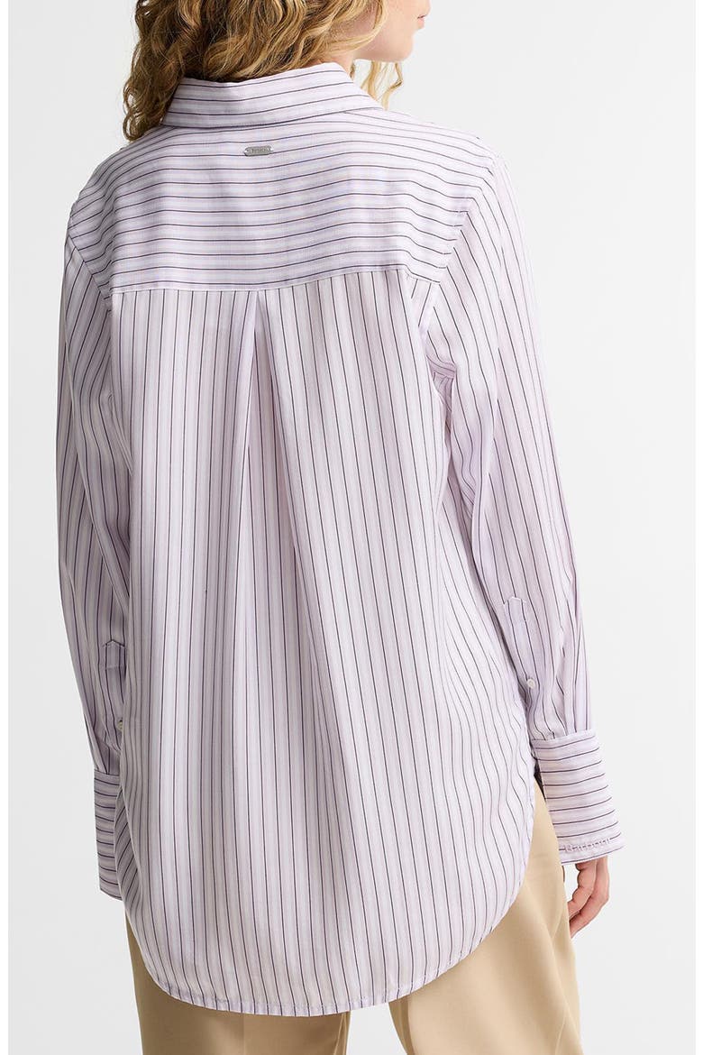 Evangeline Striped Lyocell Shirt, Alternate, color, FROSTED HEATHER STRIPE