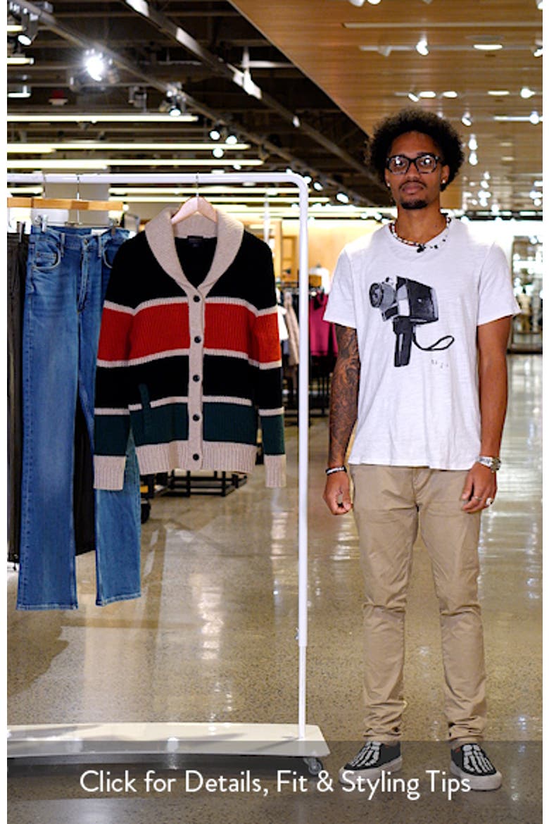 Ranger Stripe Lambswool Cardigan video