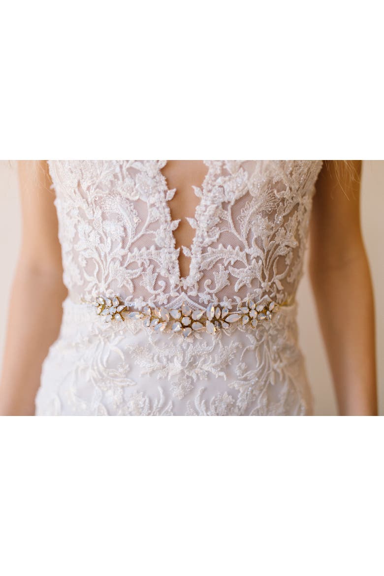 Aria Bridal Belt, Alternate, color, Gold