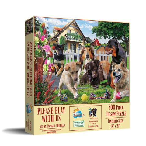 Please Play with Us 500 piece Jigsaw Puzzle for Adults