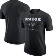 Nike Men's Nike Black Brooklyn Nets Just Do It T-Shirt